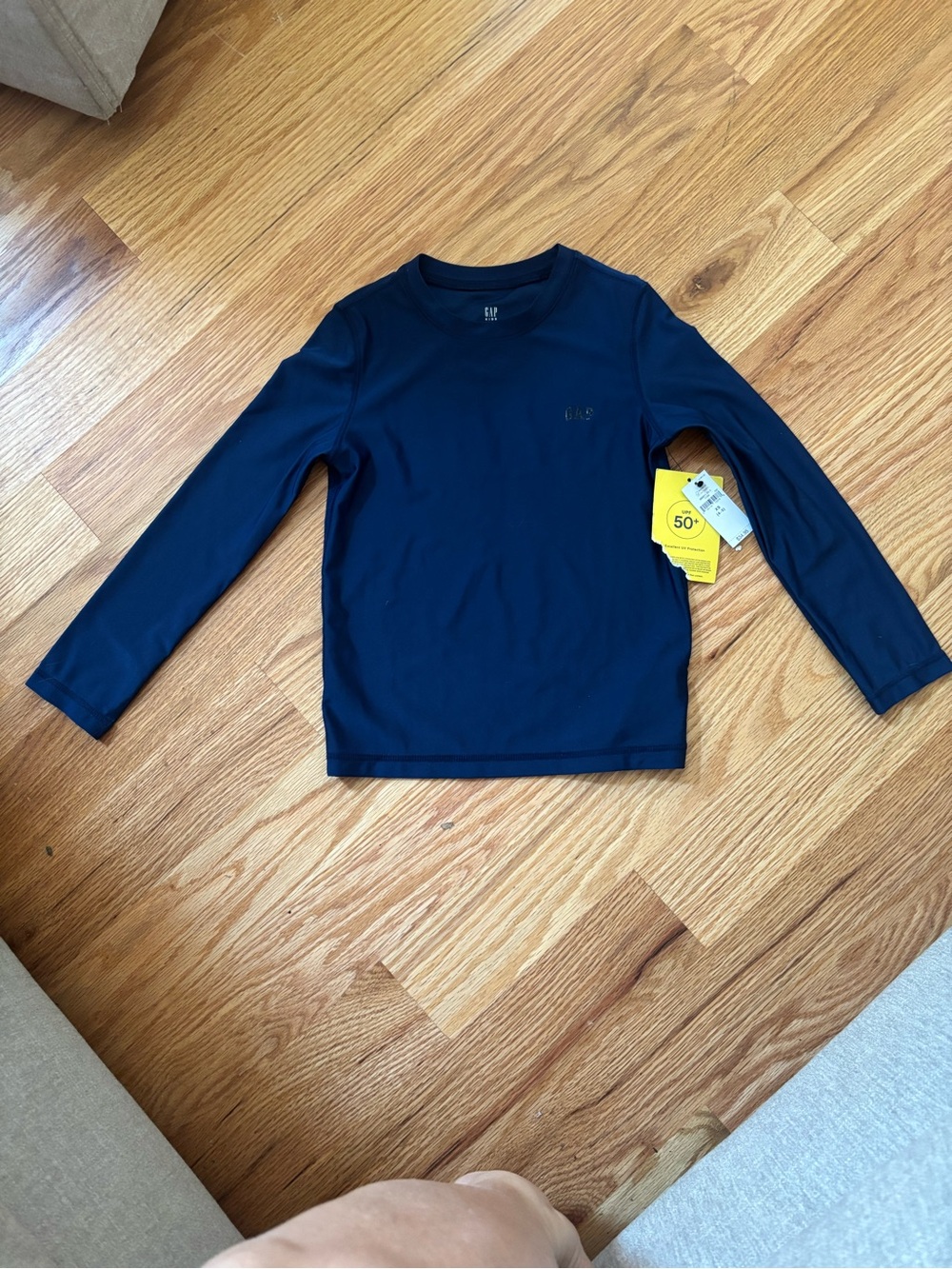 GAP Kids Long-Sleeve Navy Sun Protection Shirt